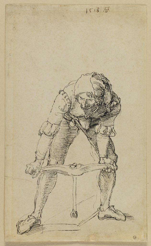 Dürer, Bourreau taraudant la croix, 