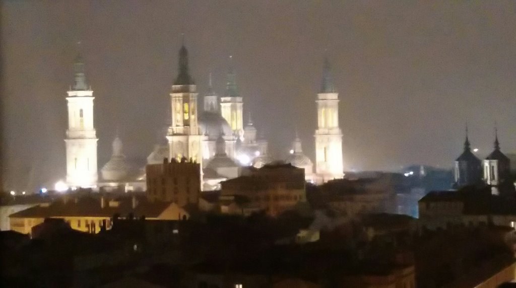 Basilique del Pilar de nuit 