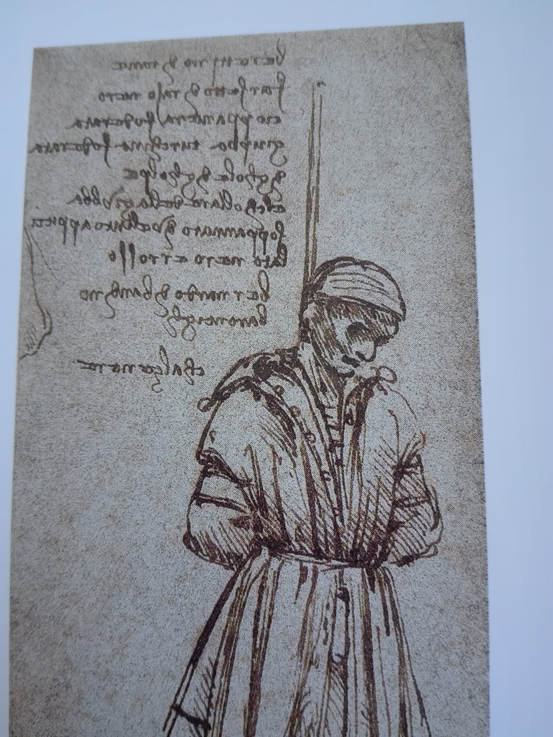 Léonard de Vinci Bernardo Baroncelli pendu, détail 1479